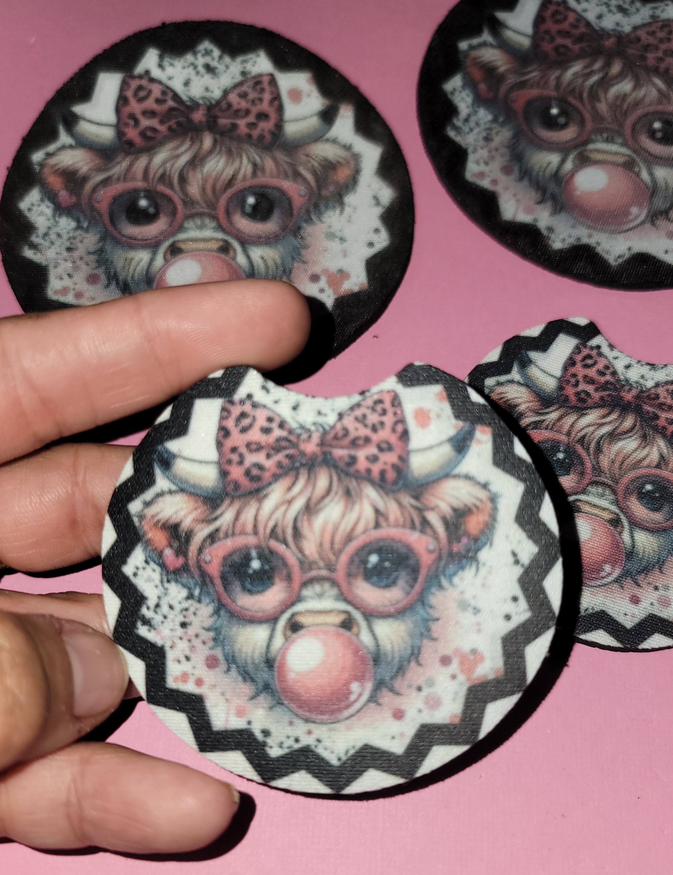 Cute Cow Car/home coasters