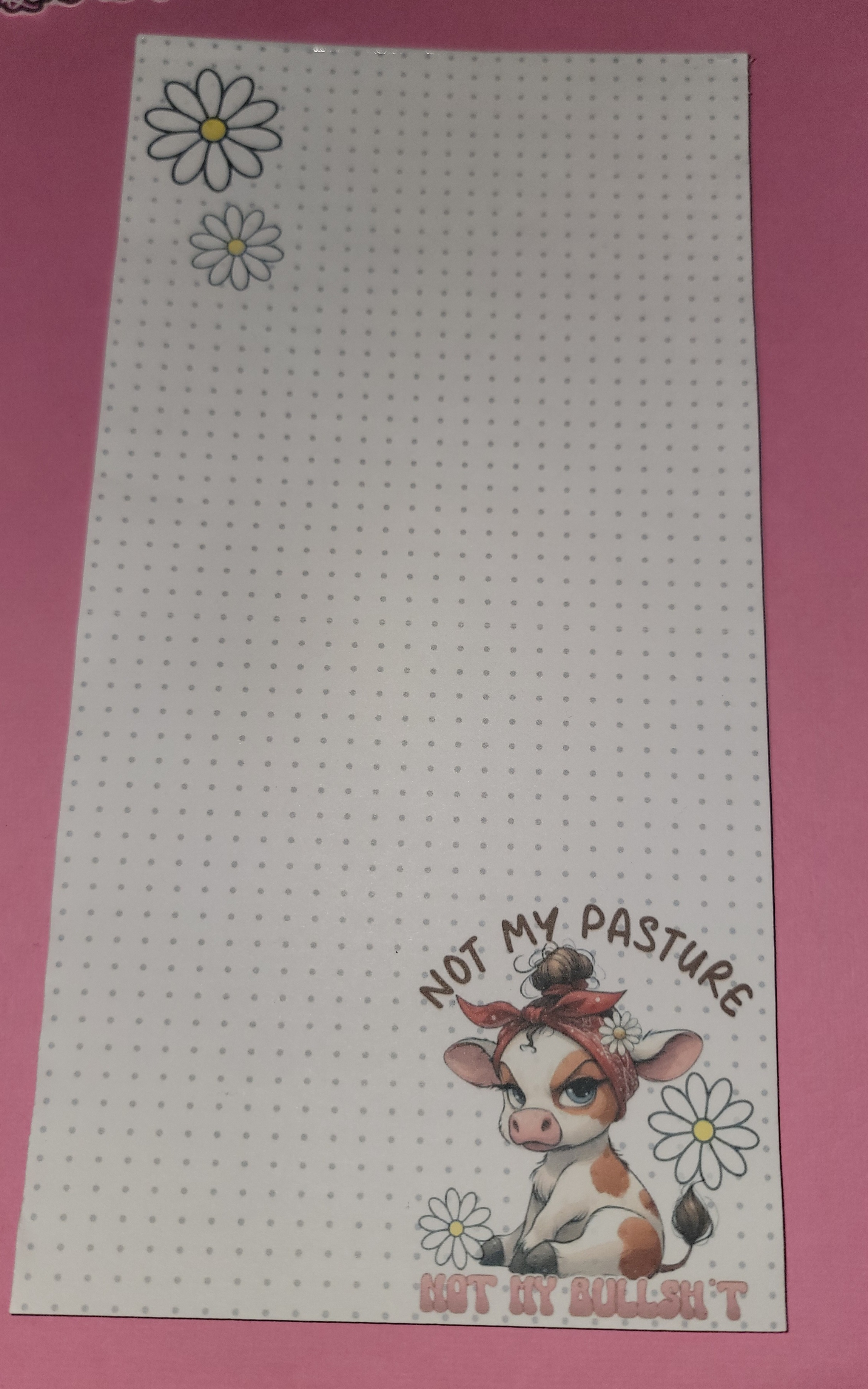 Cute Cow-Themed Notepads