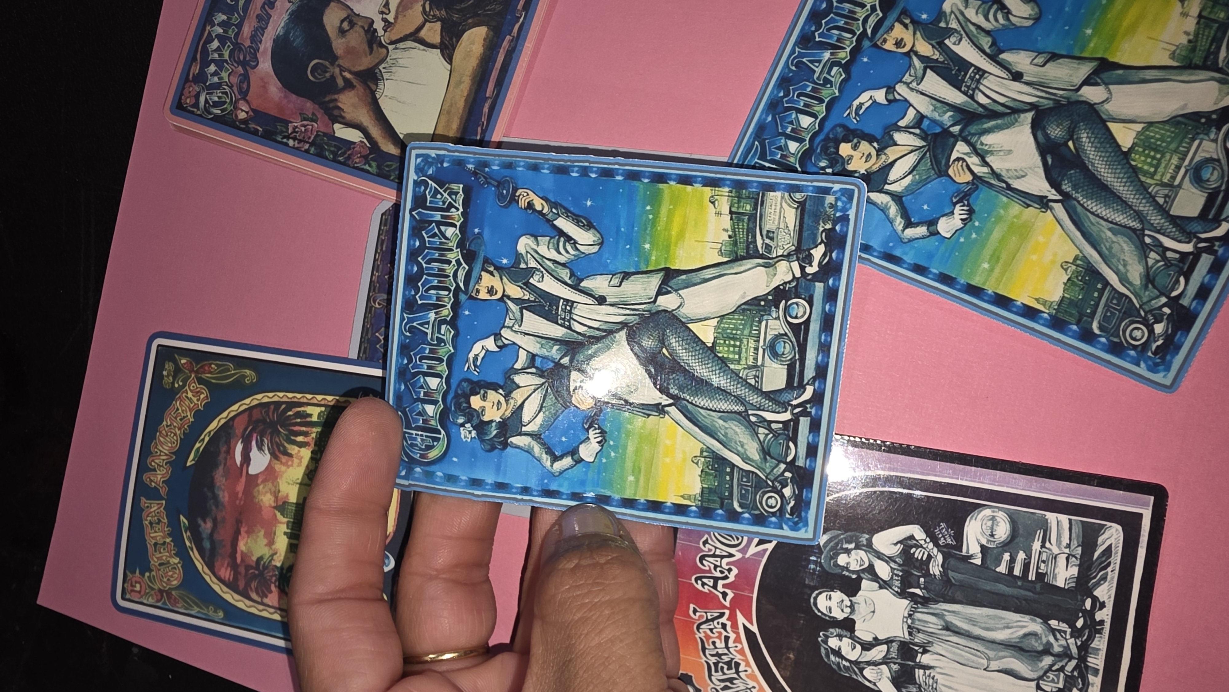 Set of Chicano Art teen angel mag sticker covers