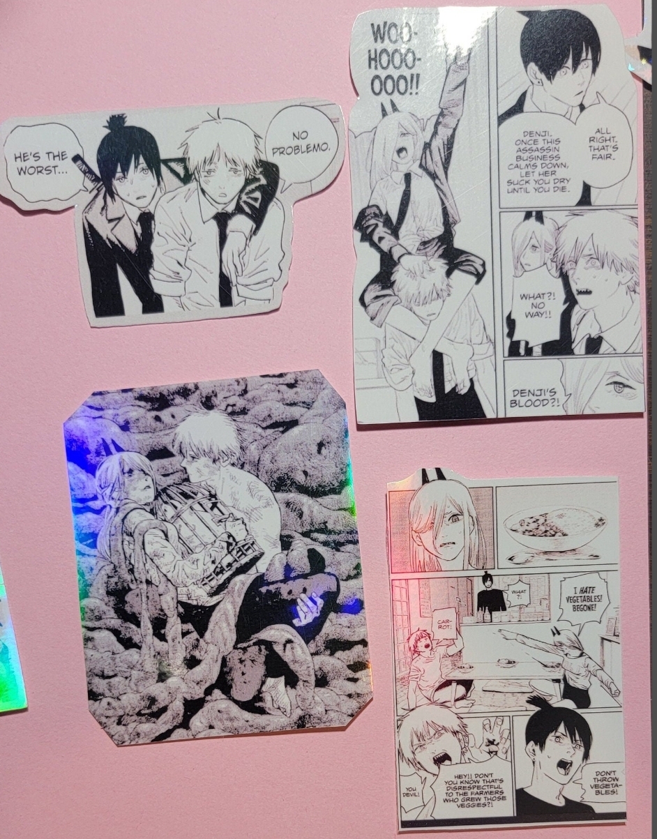 Chain-saw Man Manga Art Stickers