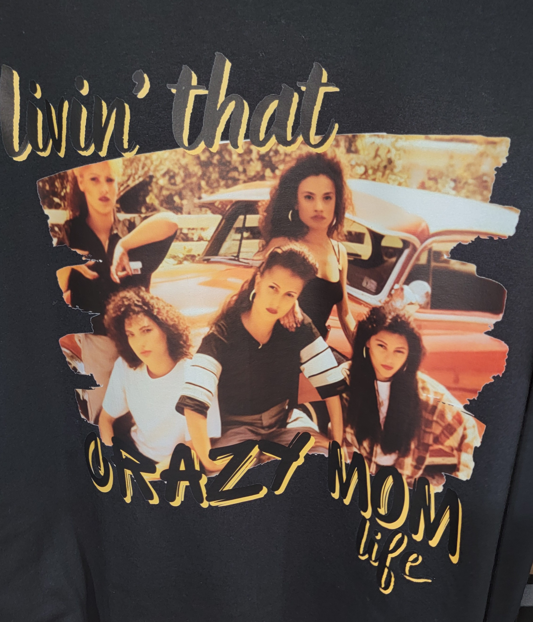 Livin' That Crazy Mom Life Graphic T-Shirt