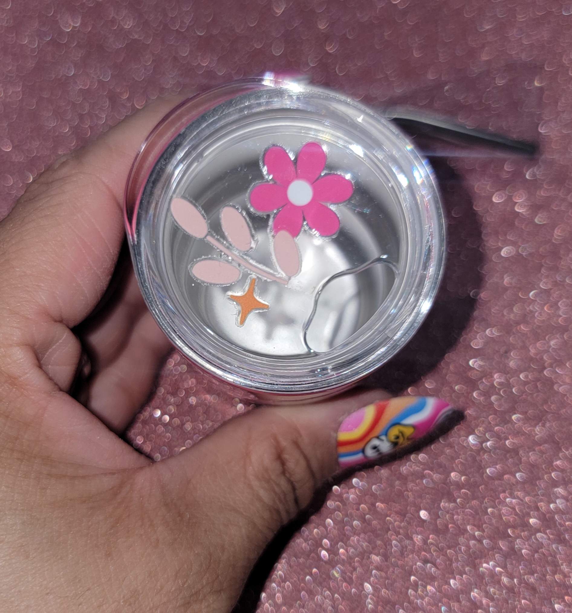 Pink Disco Ball Tumbler shot Cup