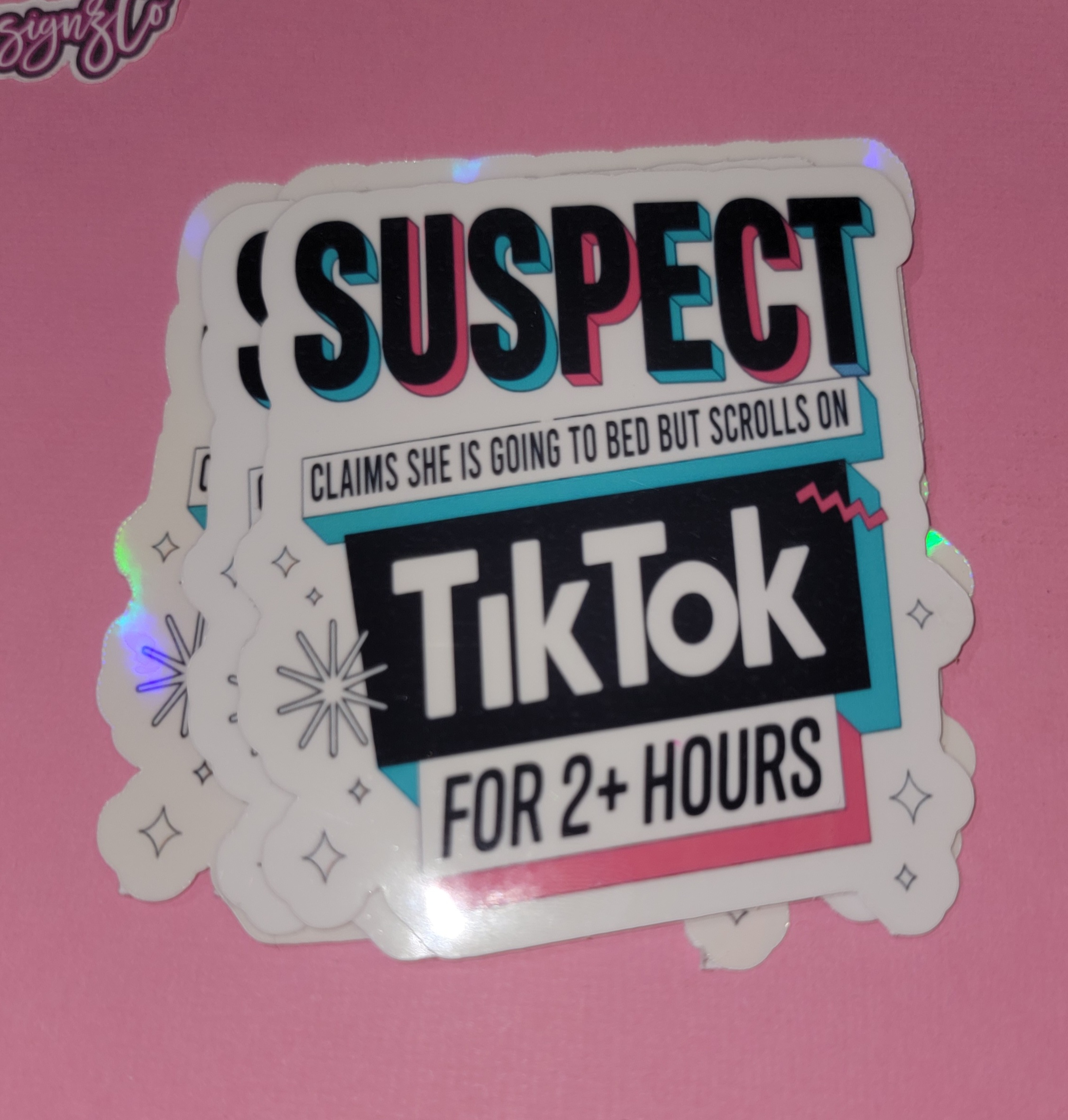 Suspect TikTok Sticker