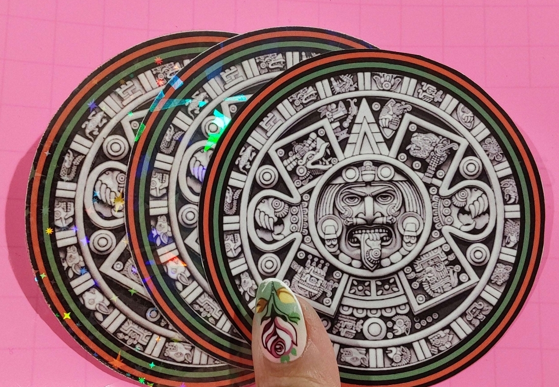 Aztec Calendar Decorative sticker
