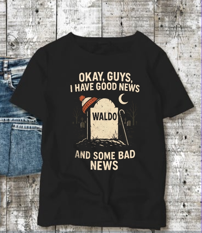 Waldo Good News Bad News T-shirt