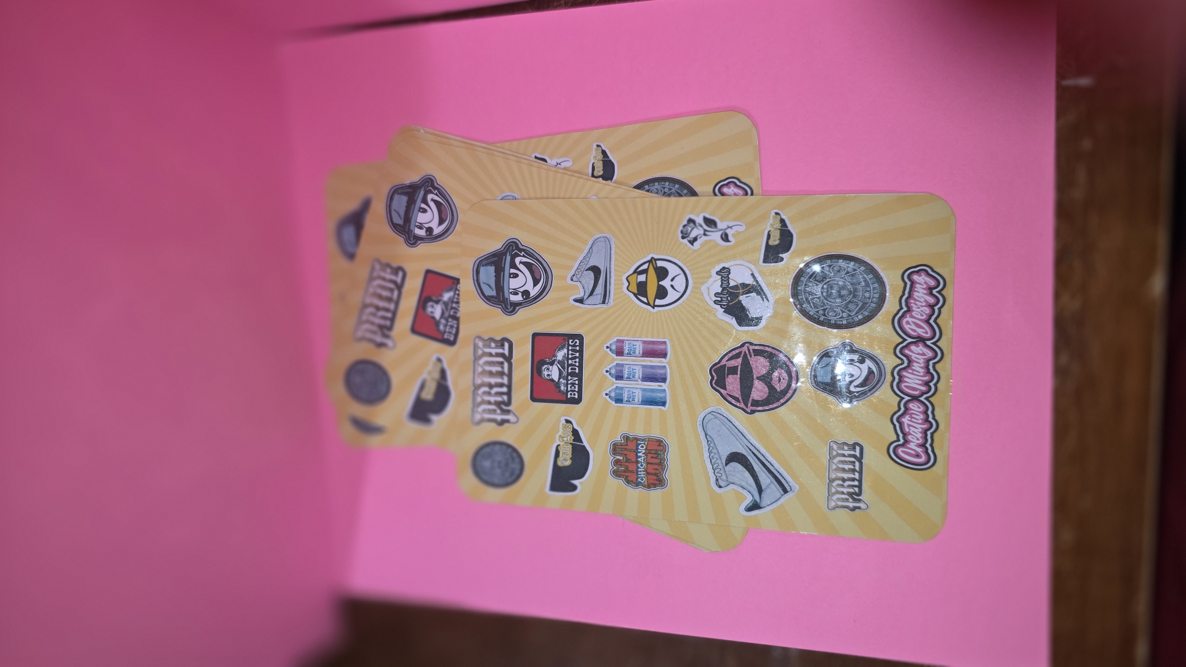 chicano-themed sticker sheet