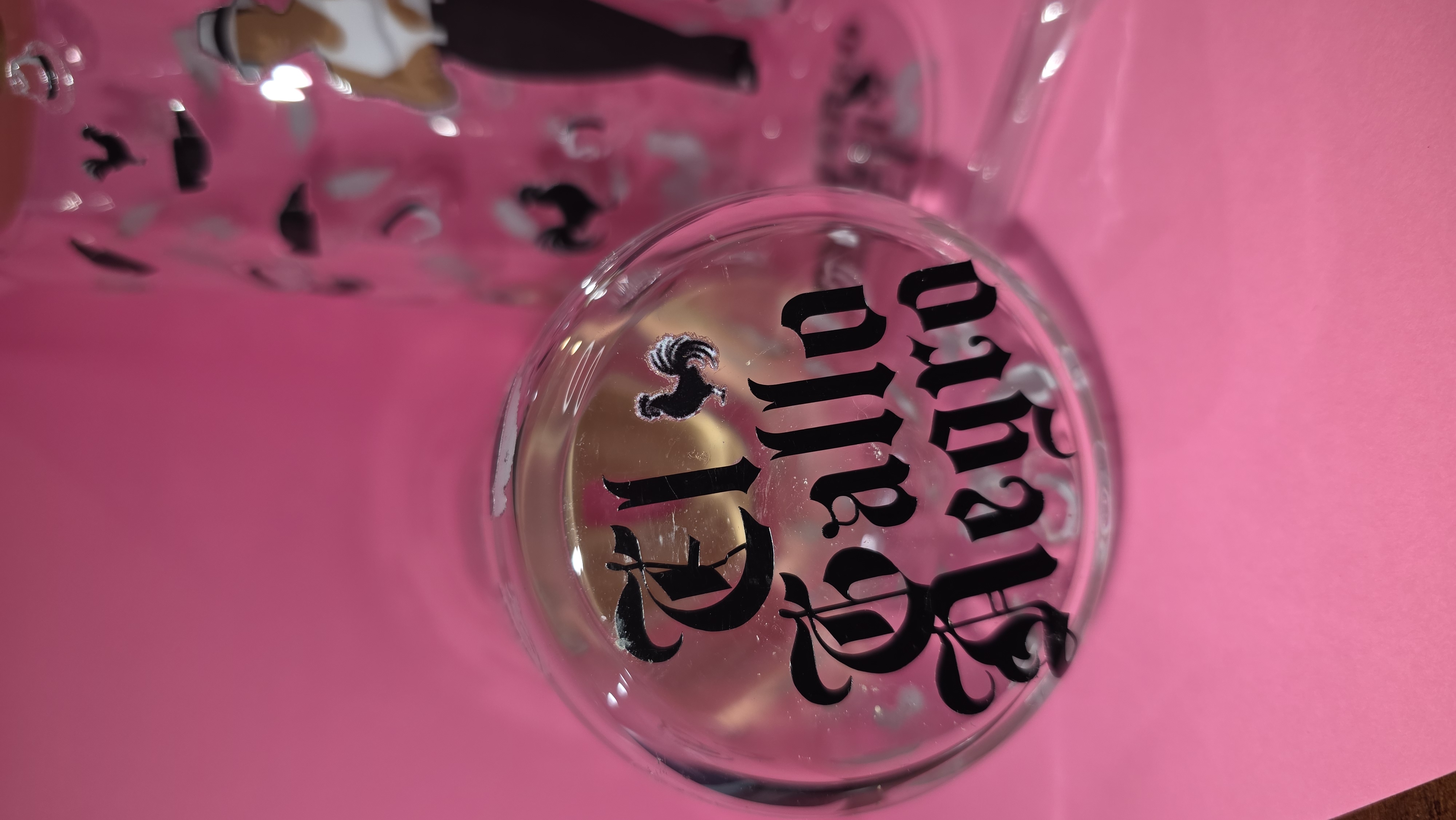 El Gallo Negro Themed Mason Jar and Glass