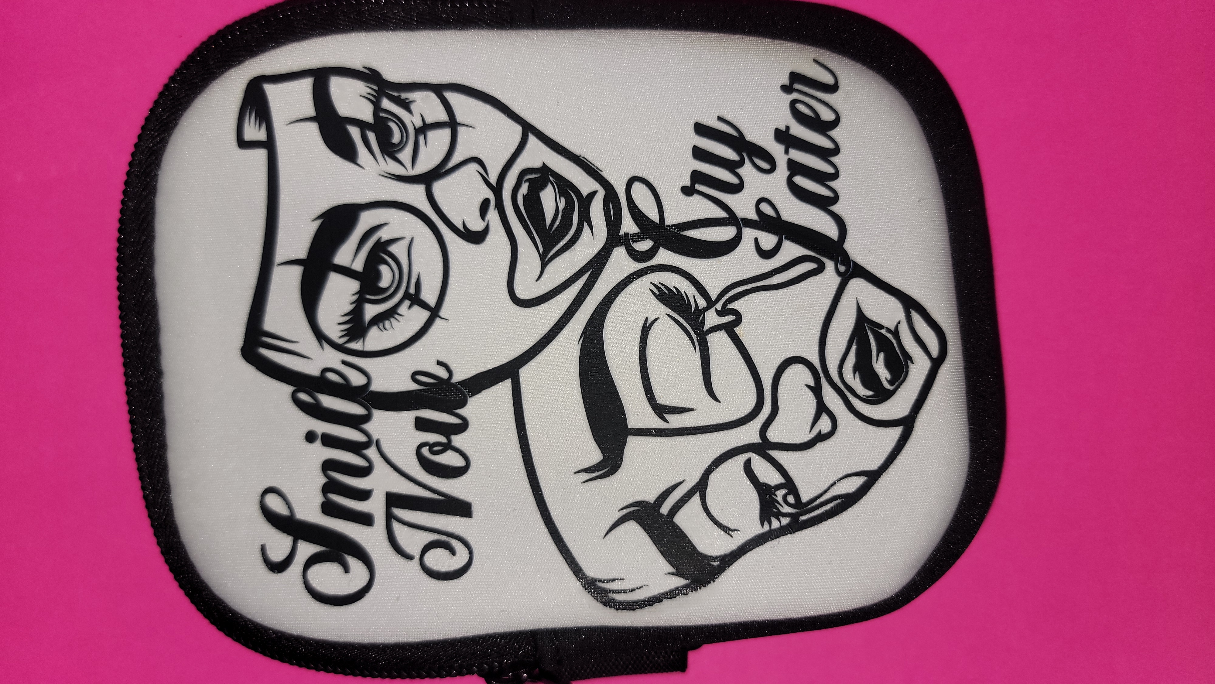 Smile Now Cry Later Zipper Pouch