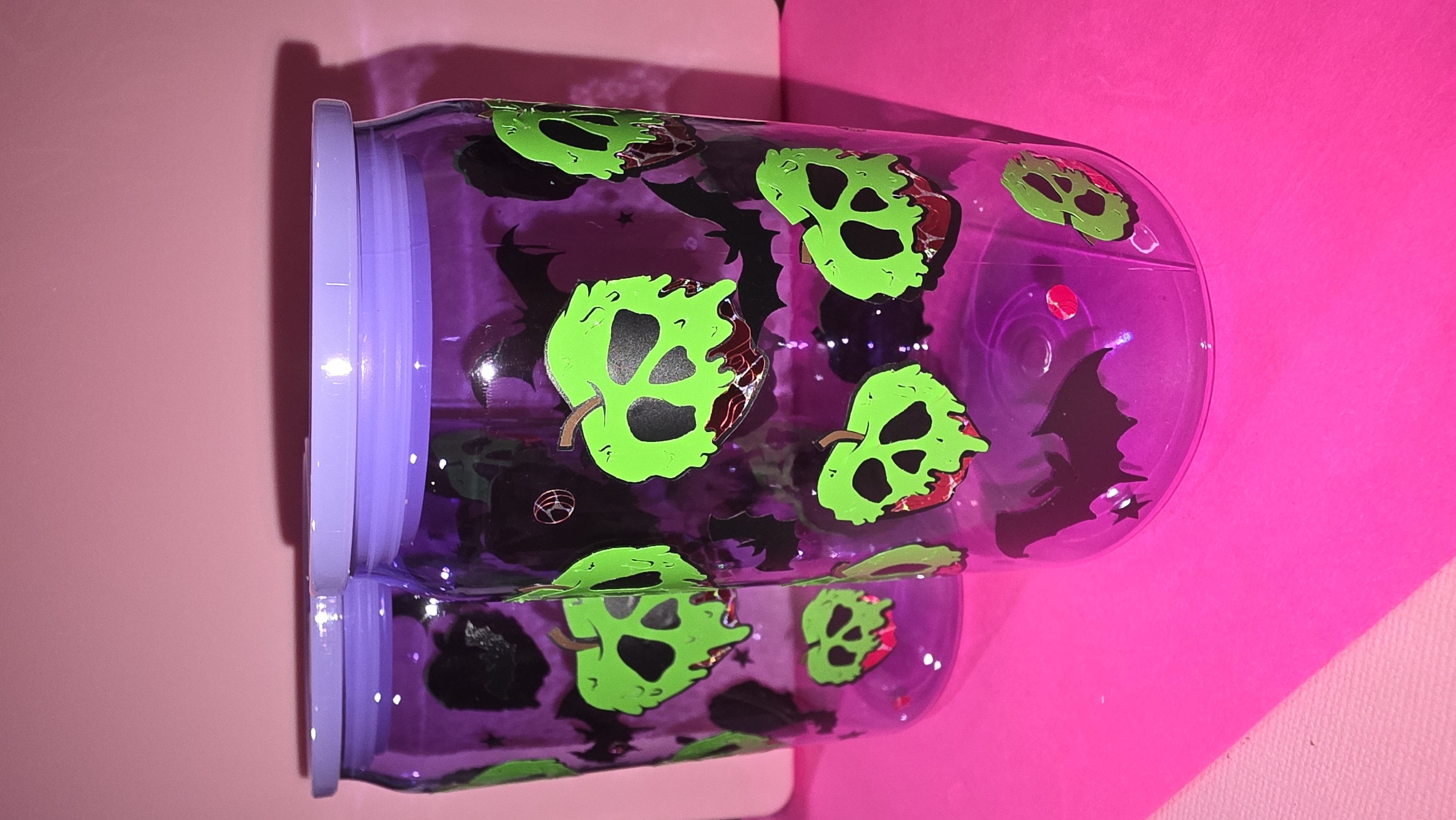 Purple Halloween Skull cups