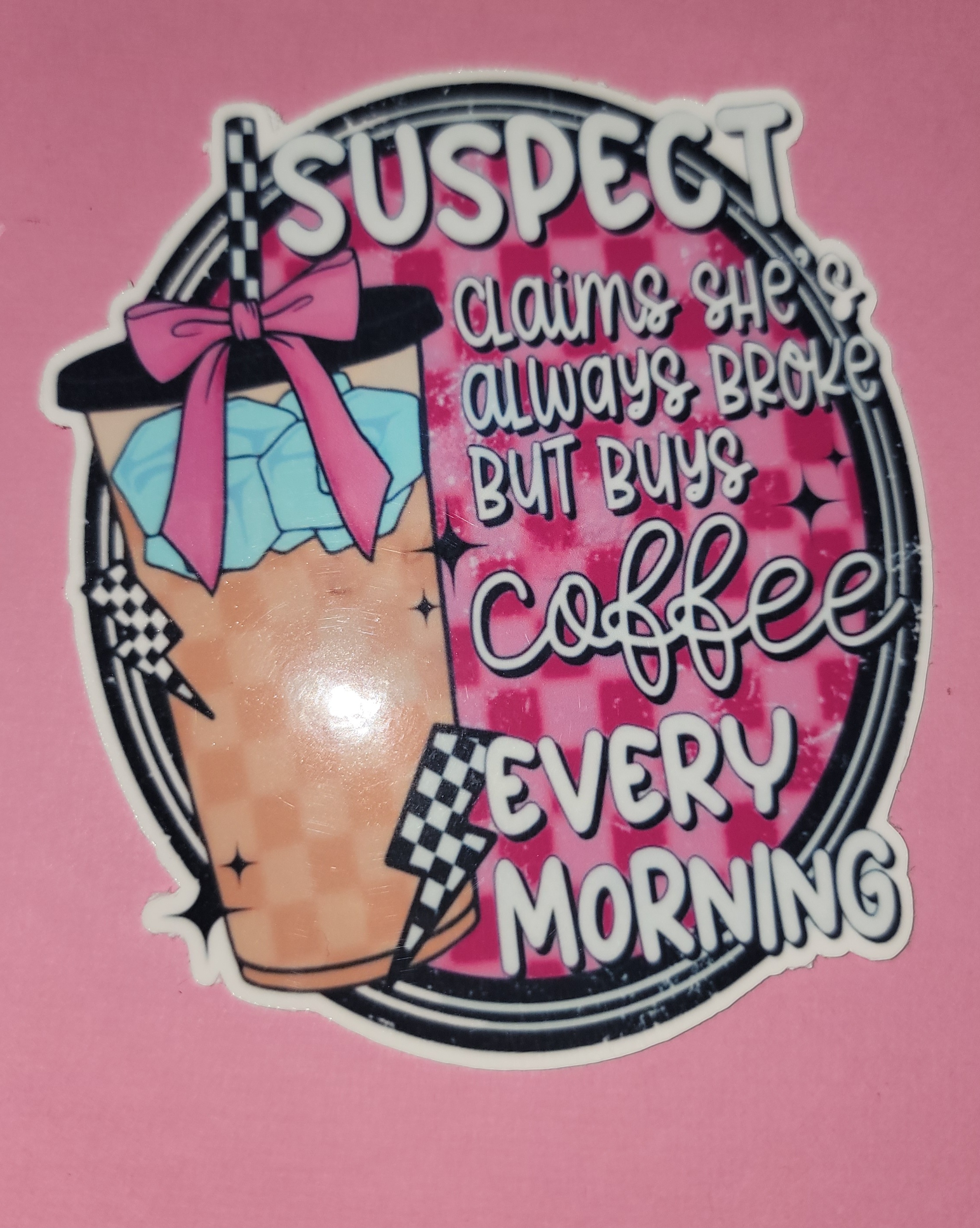 Funny Coffee and Gas Stickers