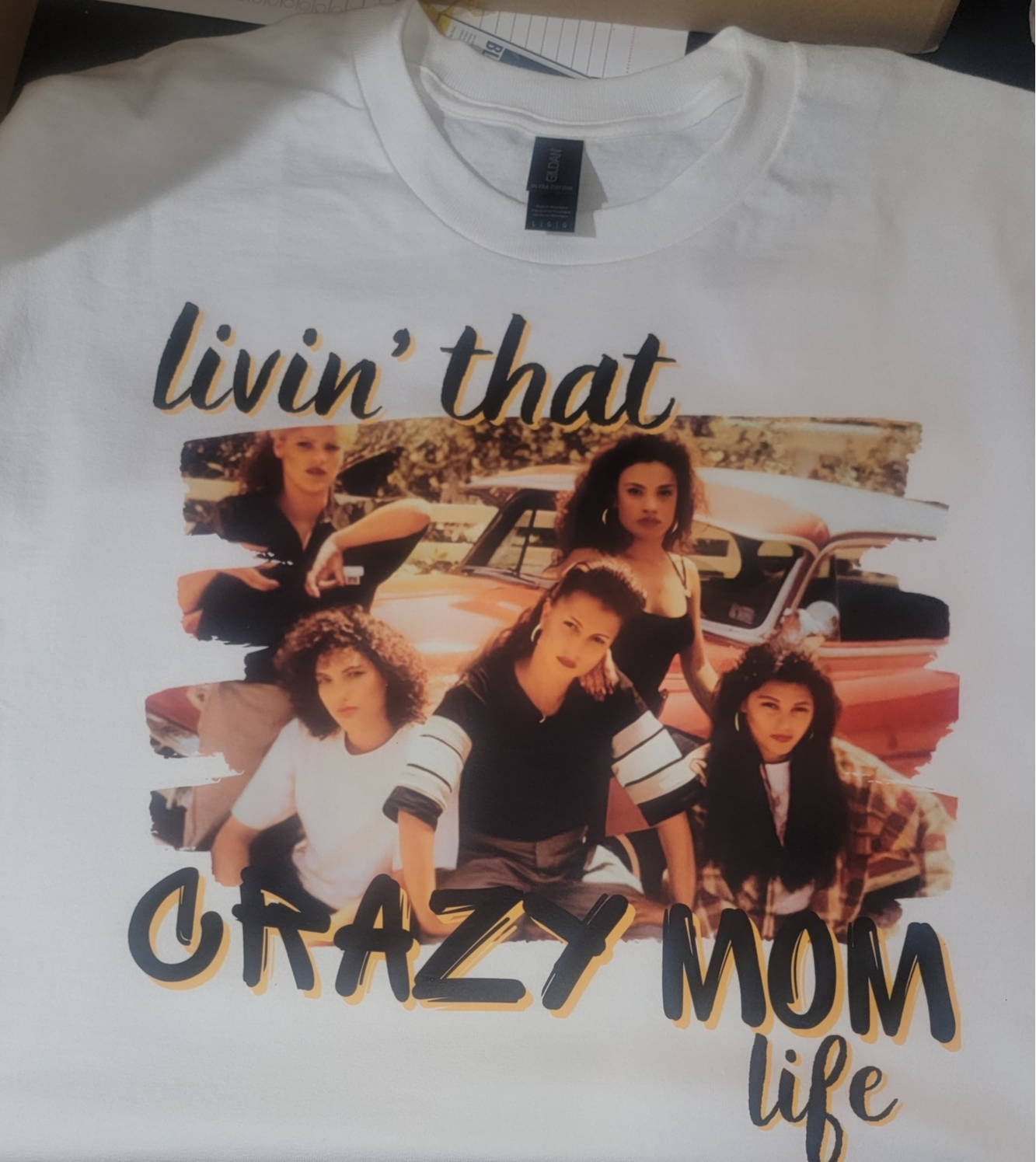 Livin' That Crazy Mom Life Graphic T-Shirt