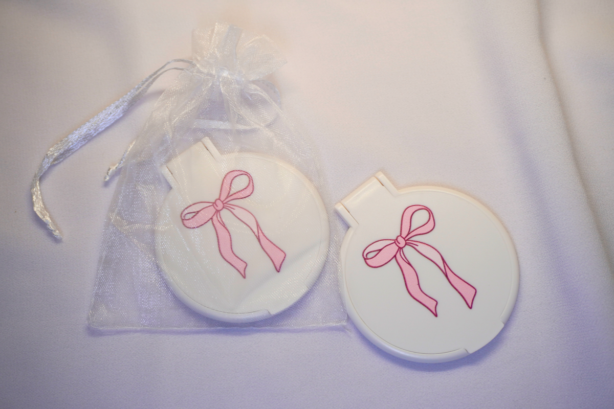 Pink Ribbon Portable Mirror