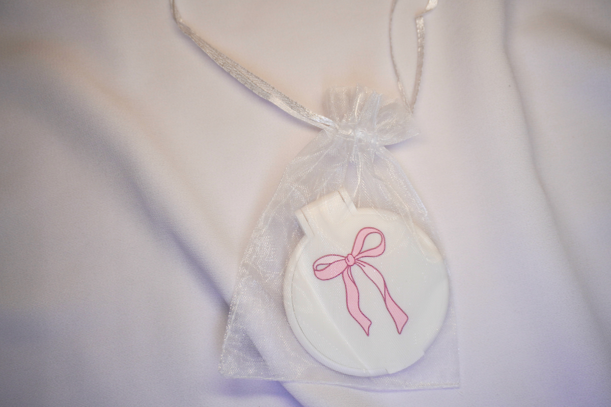 Pink Ribbon Portable Mirror