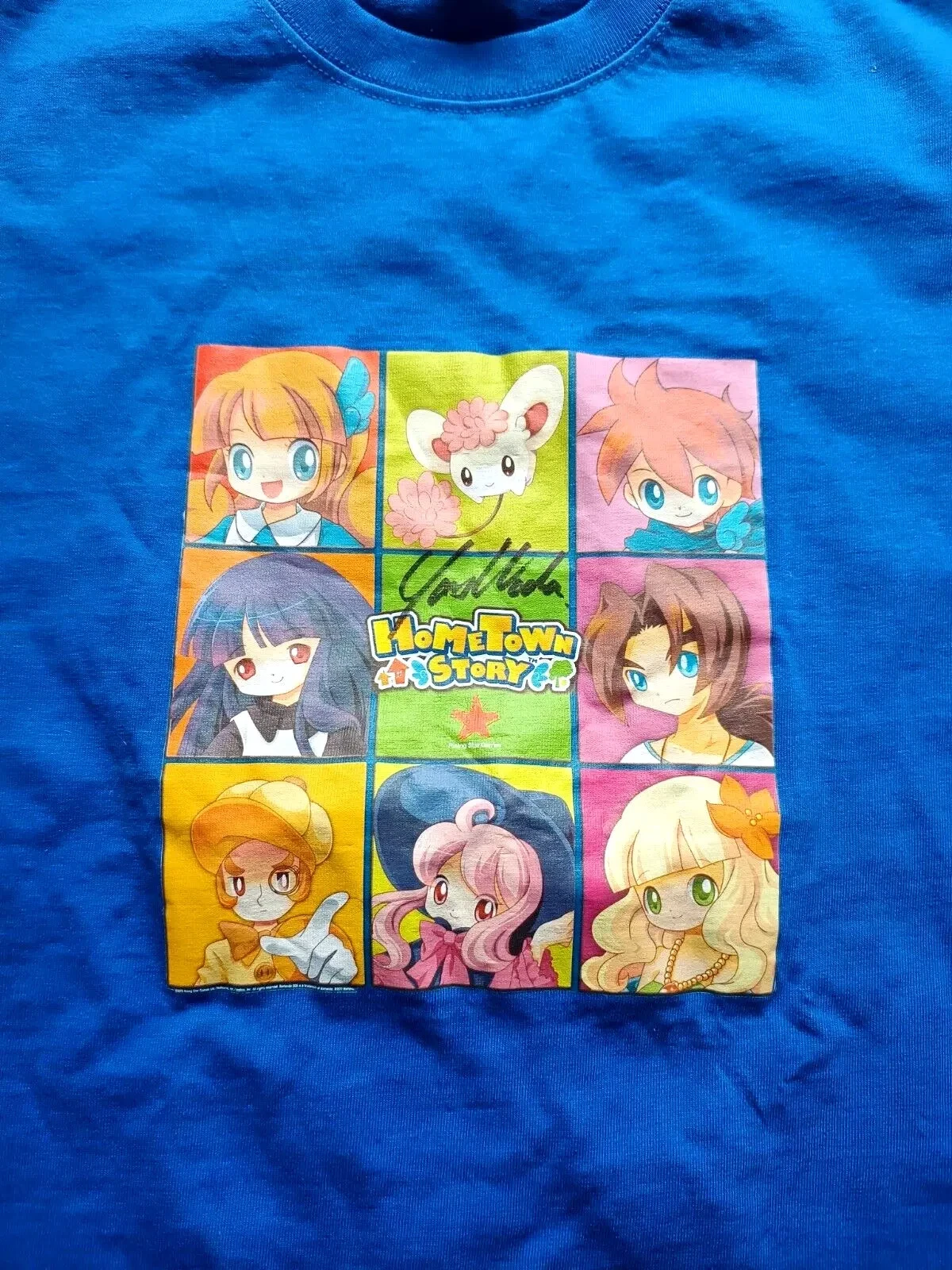 Hometown Story Autographed t-shirt signed Yasuhiro Wada Harvest Moon 2014 Competition Prize