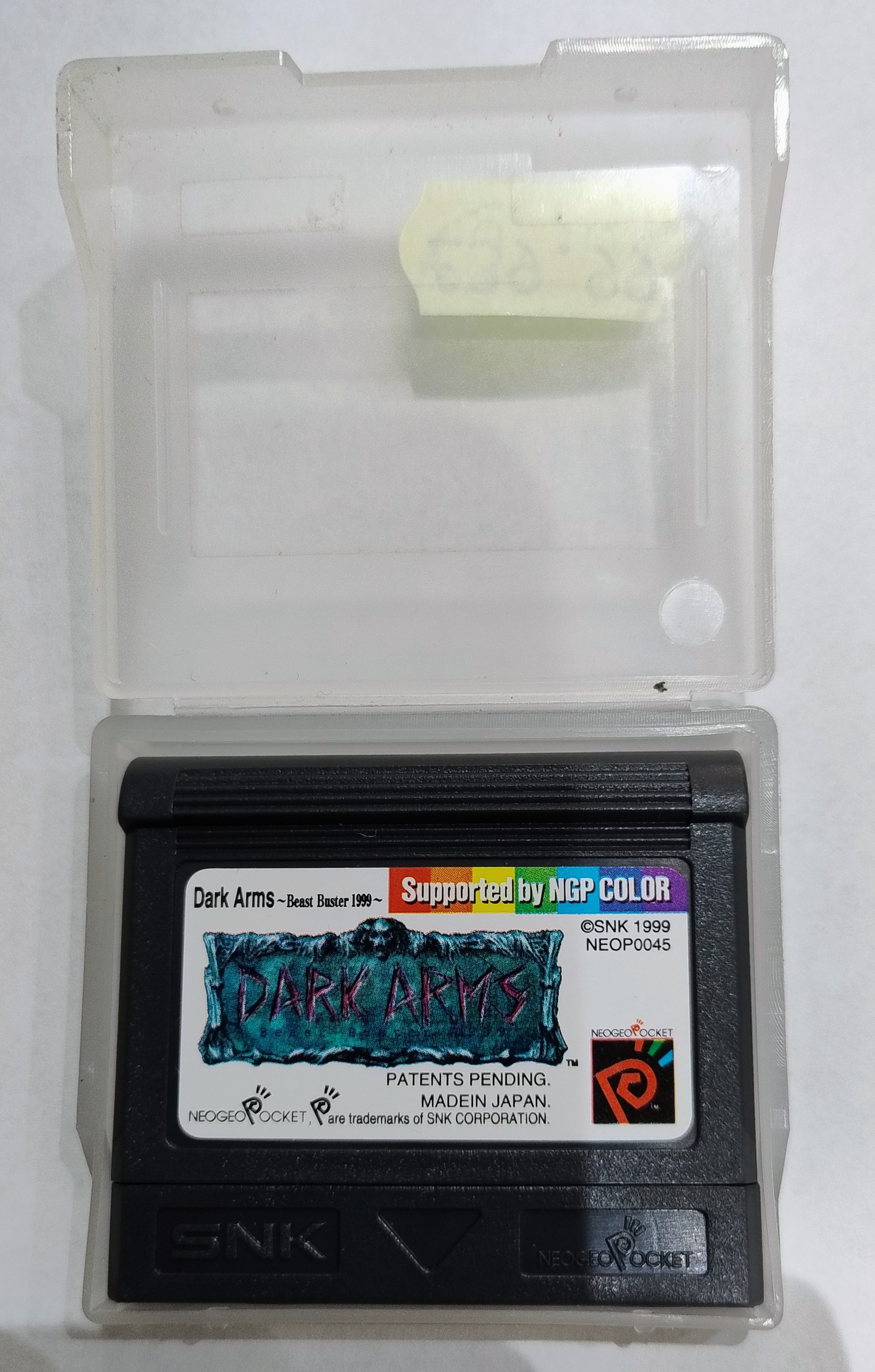 Dark Arms: Beast Buster 1999 Neo Geo Pocket Color Cartridge