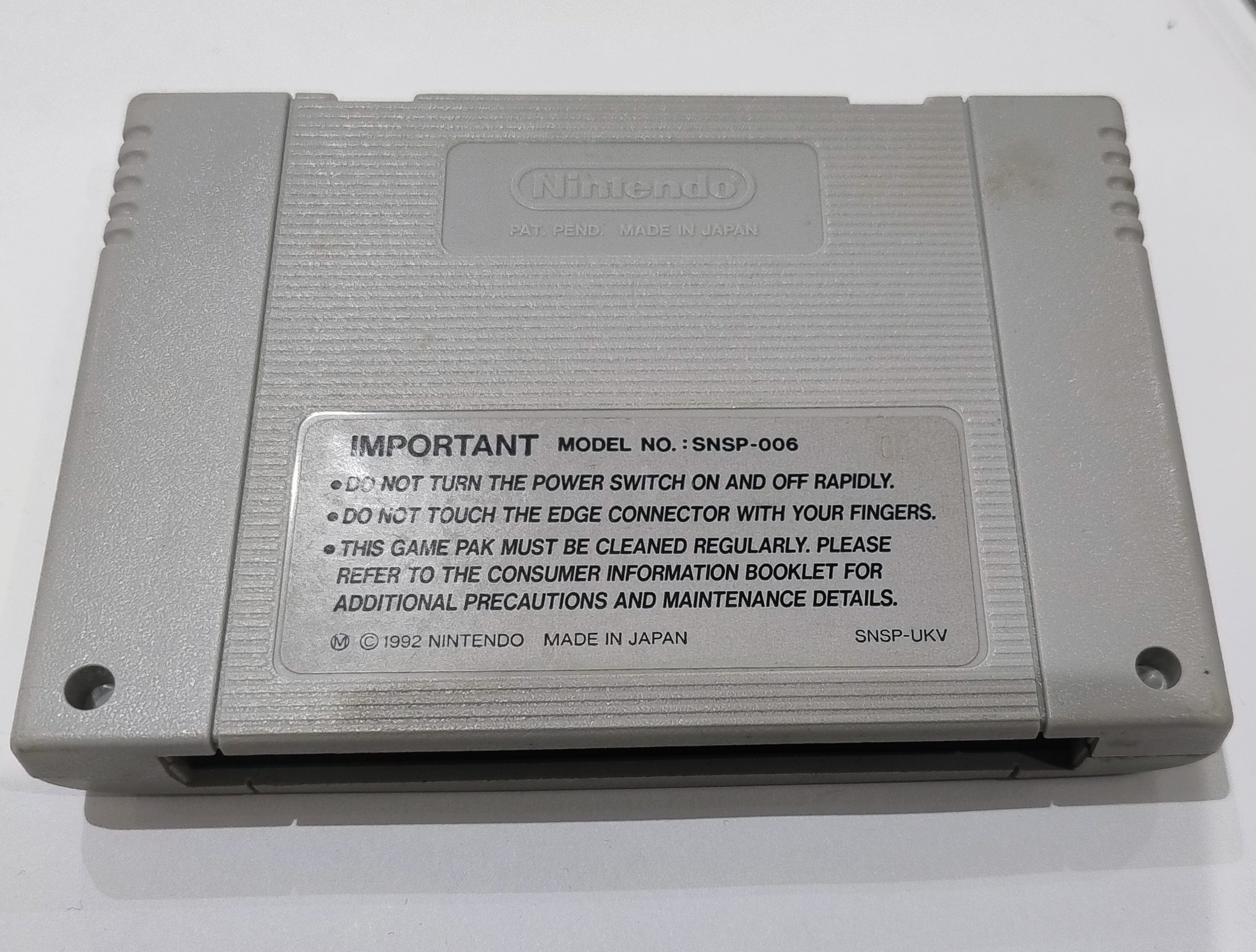 Super Metroid SNES Cartridge