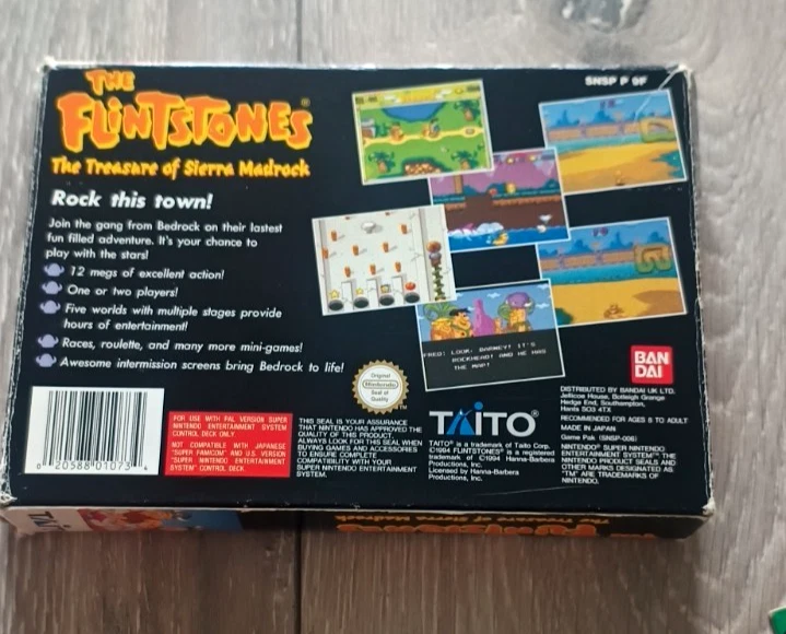 The Flintstones: The Treasure of Sierra Madrock (Super Nintendo PAL Version)