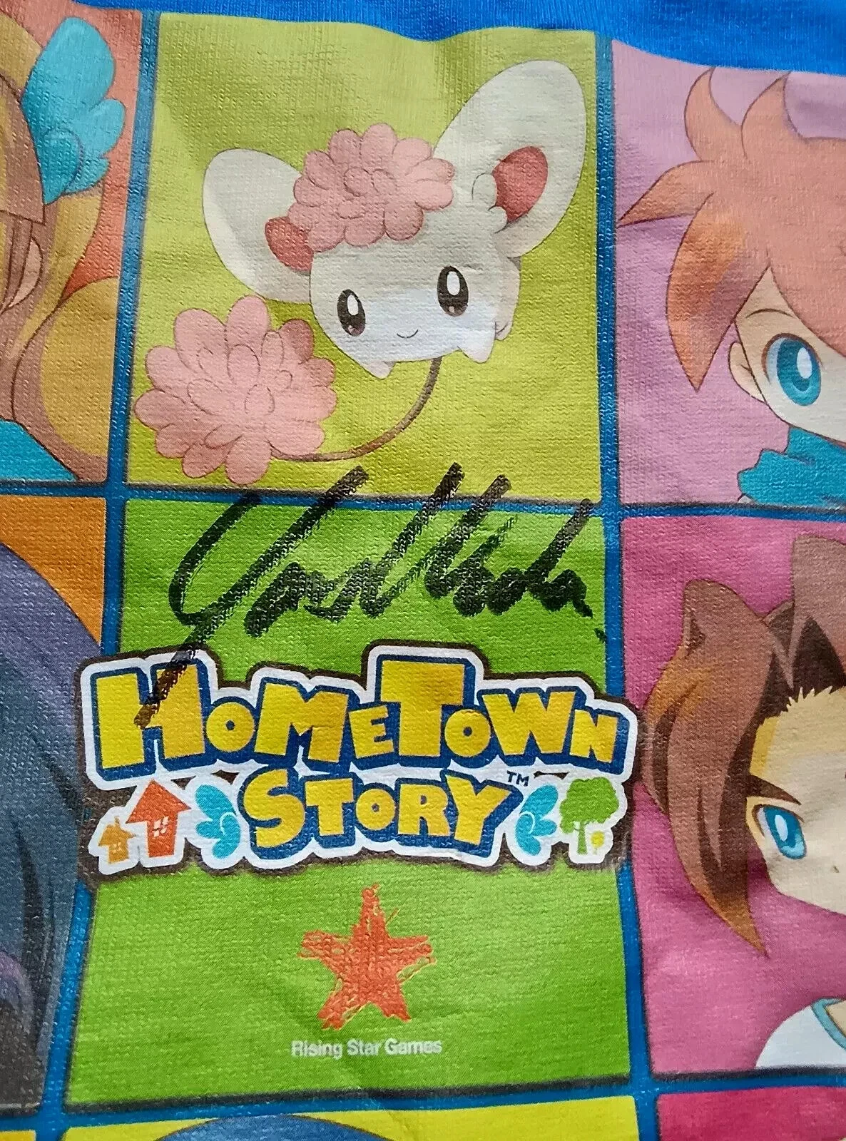 Hometown Story Autographed t-shirt signed Yasuhiro Wada Harvest Moon 2014 Competition Prize