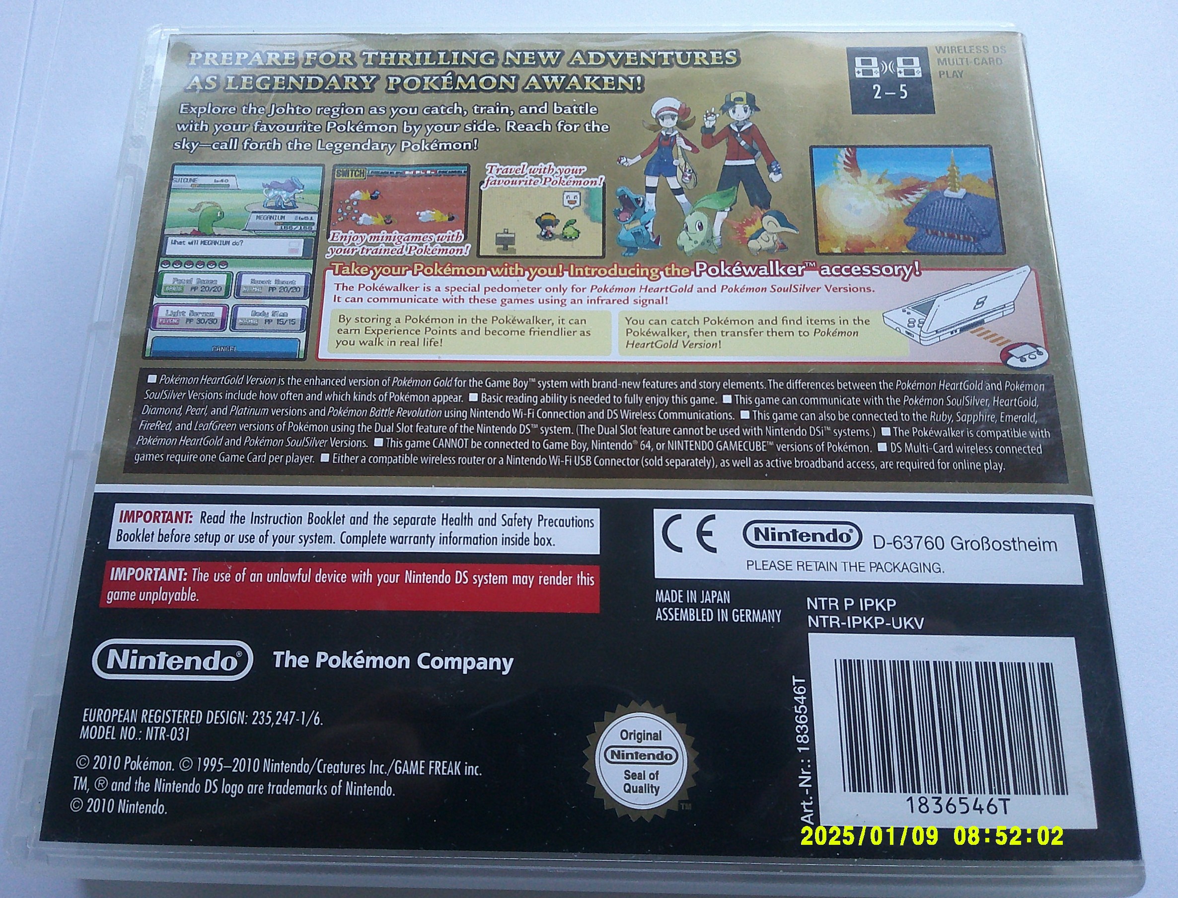 Pokémon HeartGold Version for Nintendo DS
