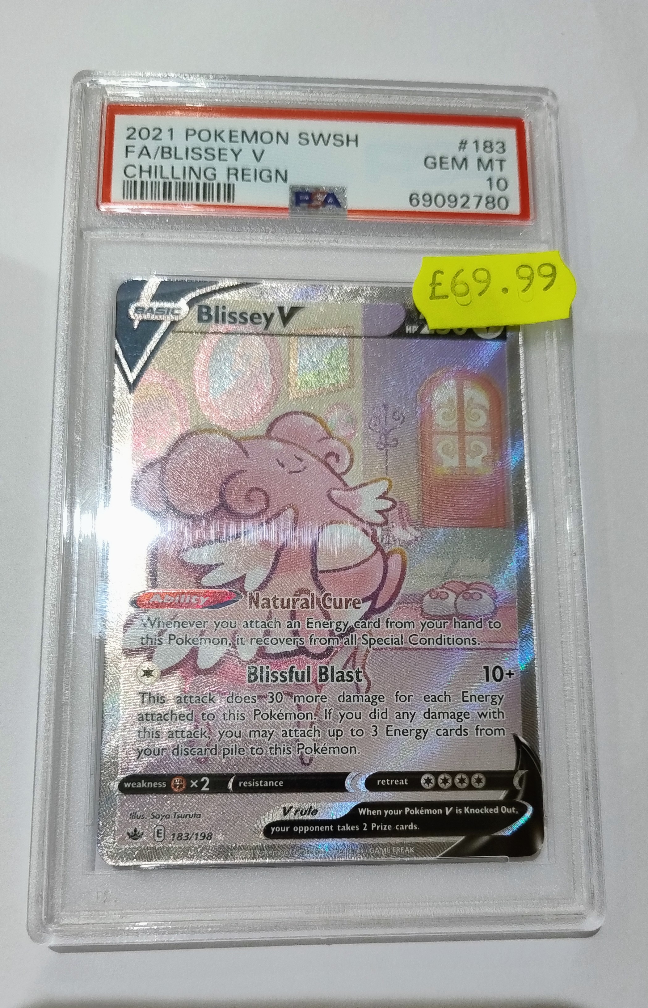 2021 Pokémon SWSH Chilling Reign FA/Blissey V #183