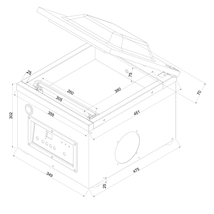 ENVASADORA DE SOBREMESA DE TIEMPO VAKSIC - 8 E