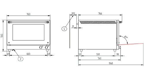 HORNO PANADERÍA HP-464 PLUS