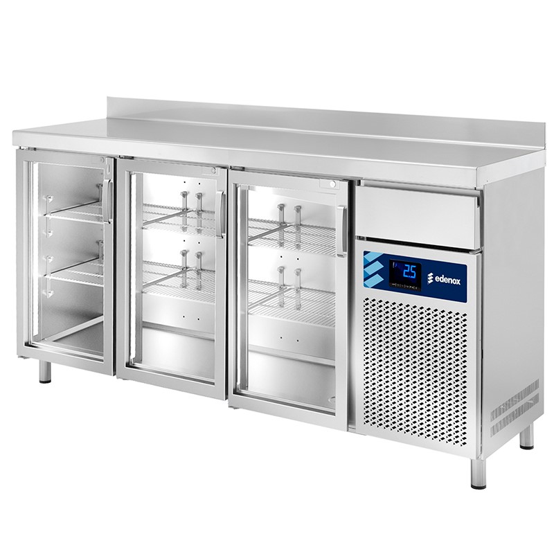 SNACK SERIE 600 REFRIGERADA FRENTE MOSTRADOR CON PUERTA DE CRISTAL FMPS-200 HC PC