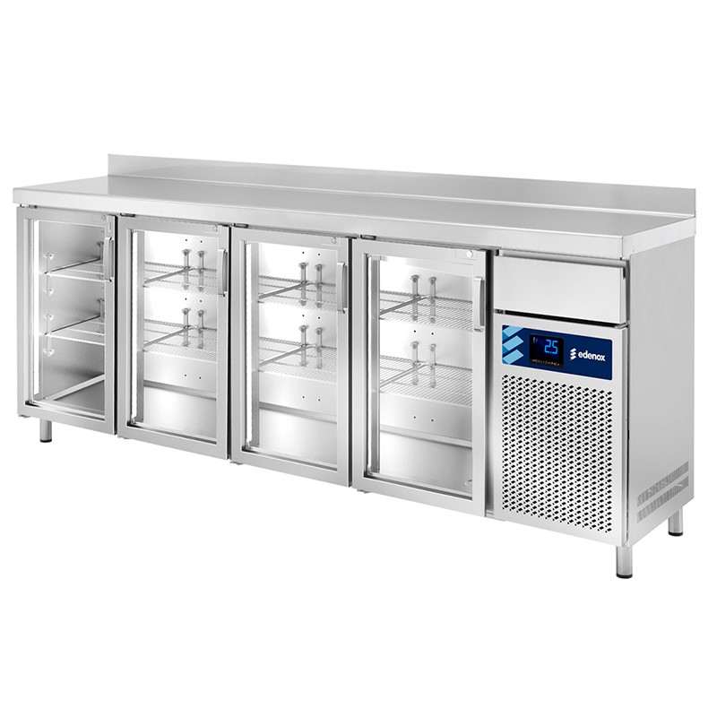 SNACK SERIE 600 REFRIGERADA FRENTE MOSTRADOR CON PUERTA DE CRISTAL FMPS-250 HC PC
