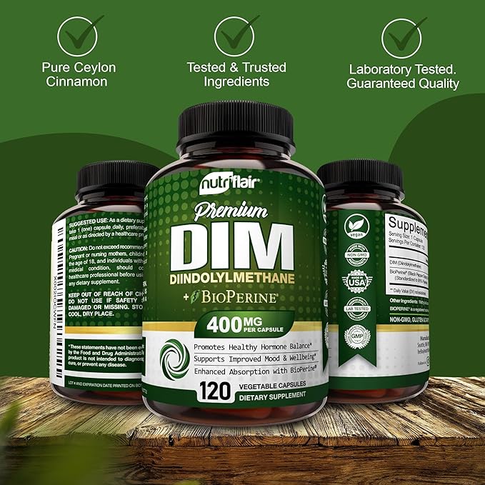 DIM 120 x 400mg Capsules Nutriflair