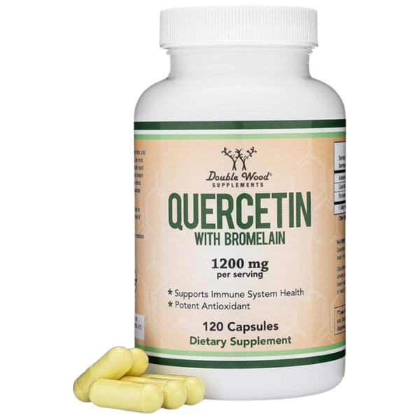 Quercetin with Bromelain 1200 per serving 120 capsules Double Wood Supplements 