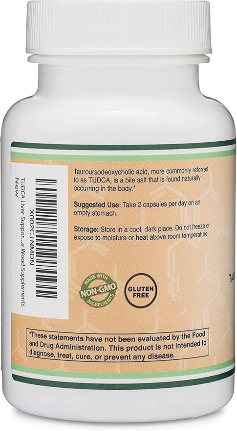 Tudca 500mg per capsule 60 capsules Double Wood Supplements