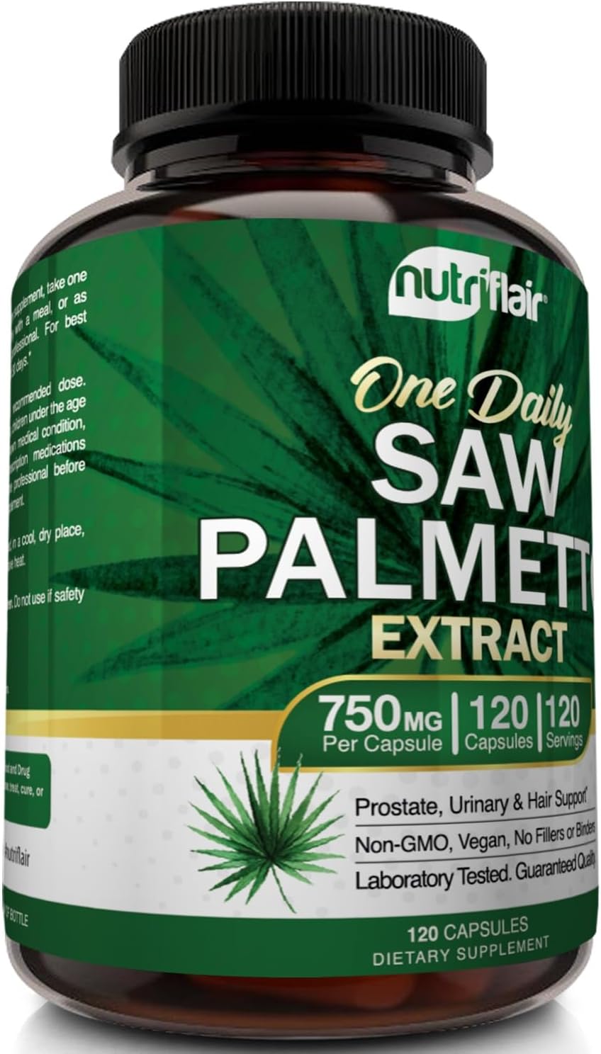 Saw palmetto 750mg per capsule 120 capsules Nutriflair