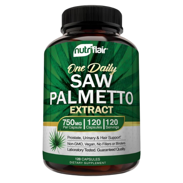 Saw palmetto 750mg per capsule 120 capsules Nutriflair