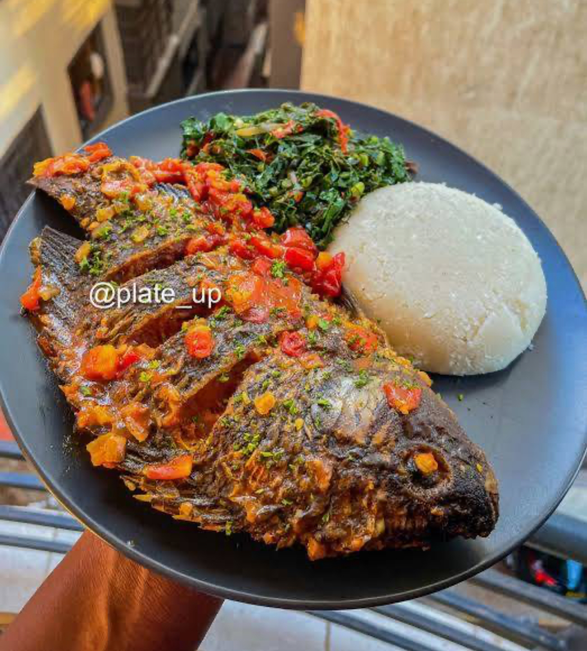 Whole Tilapia in Tomatoe Sauce
