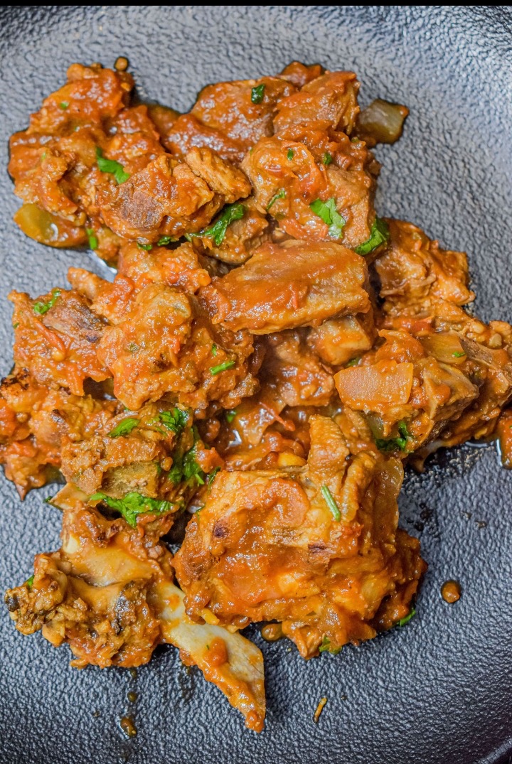 Mbuzi wet fry / Dry fry