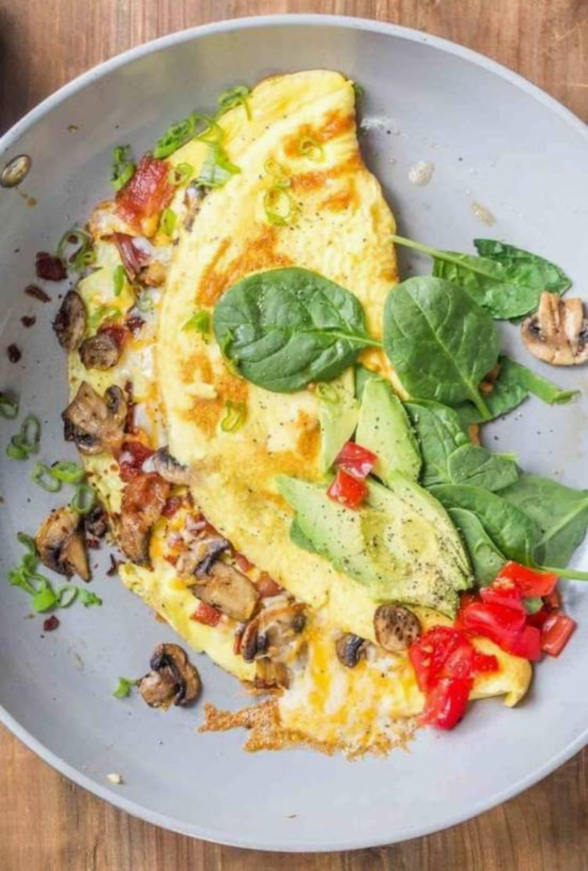 Mushroom Cheese Omelette