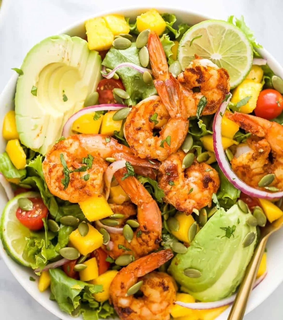 Grilled Prawn Salad