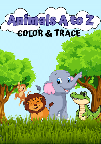 Color & Trace A to Z Animals