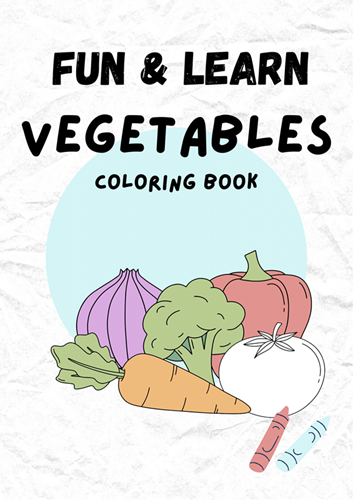 Coloring Book Vegetables