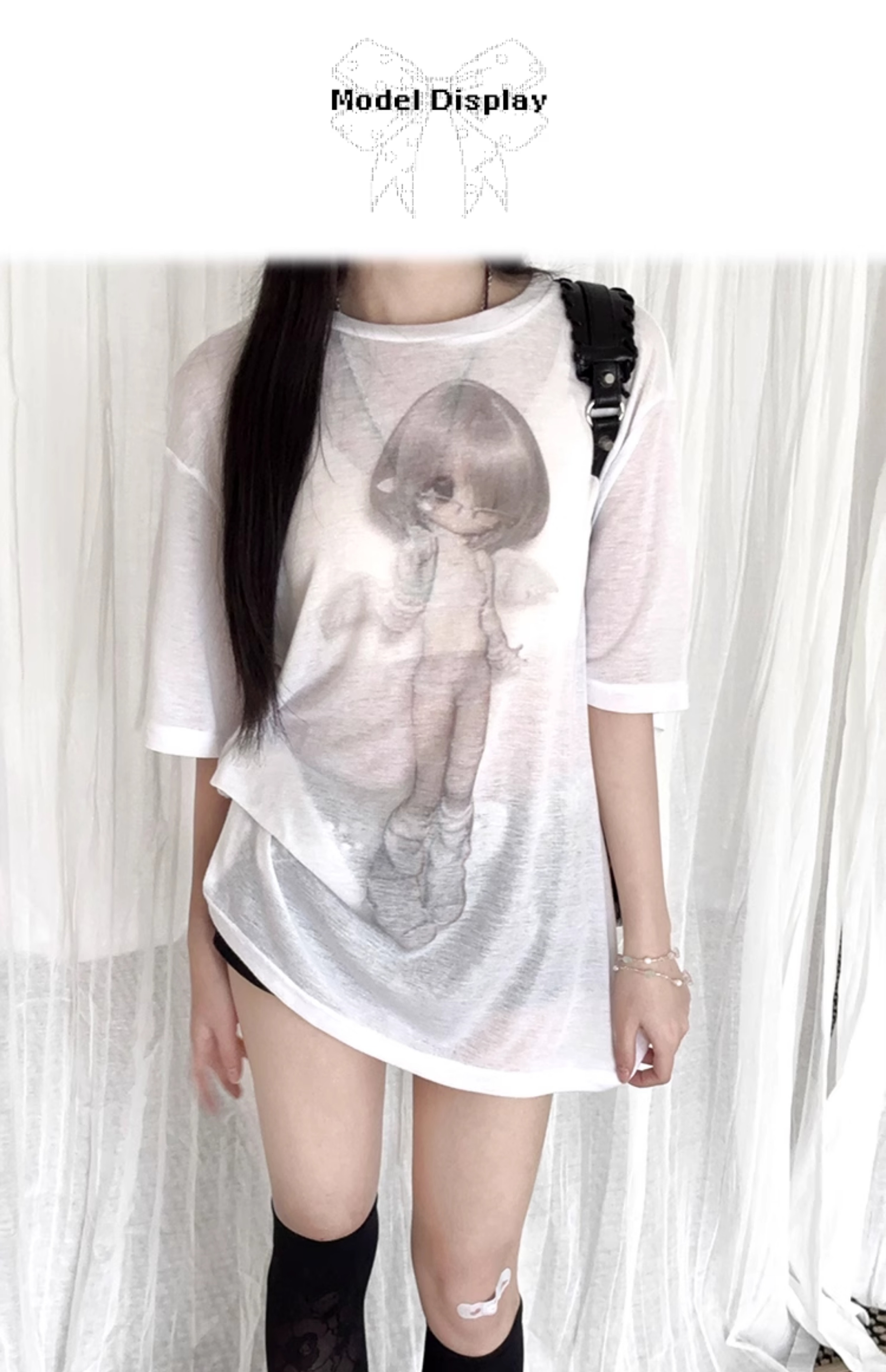 SHEER BABY ANGEL KNITTED TSHIRT