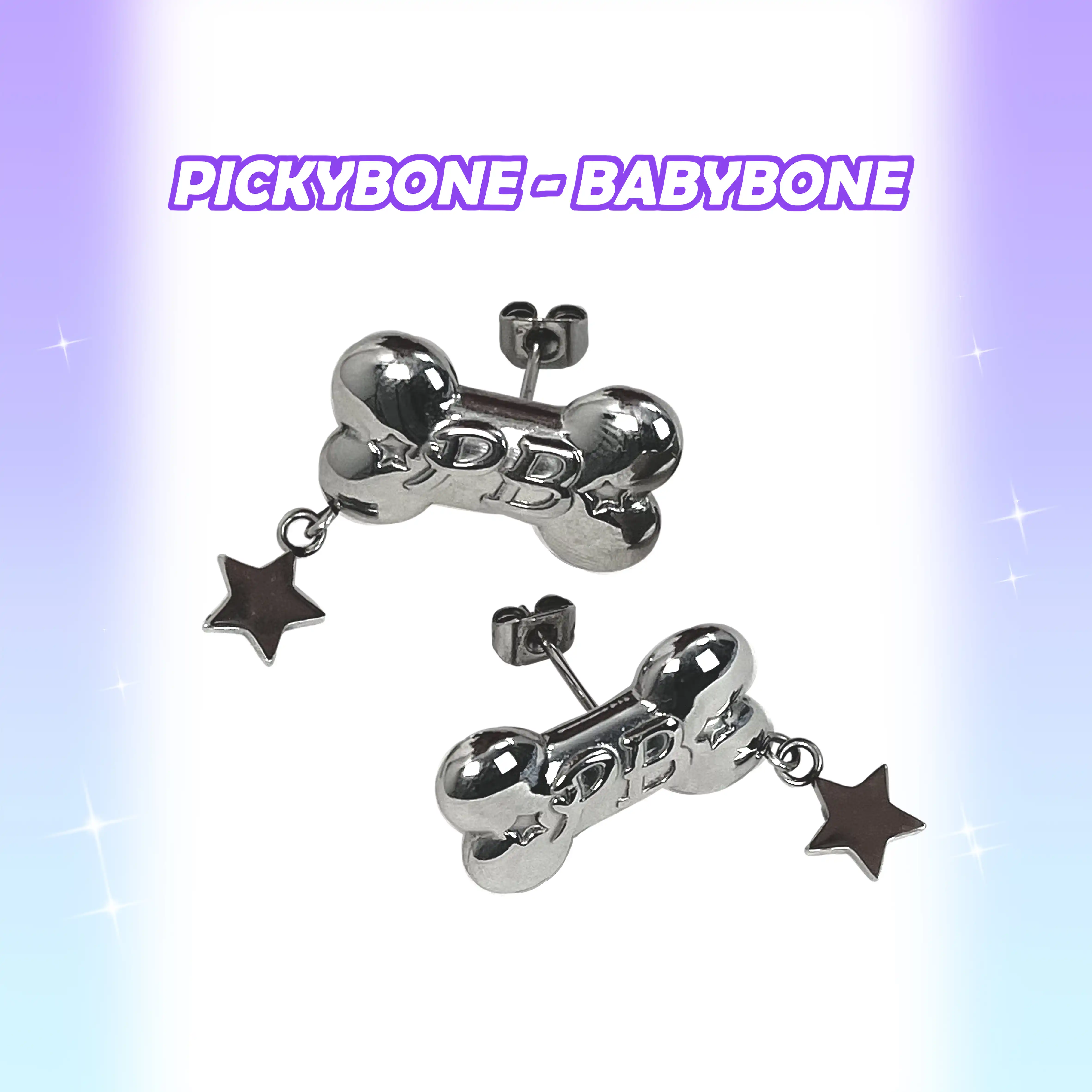 BONE STAR EARRINGS