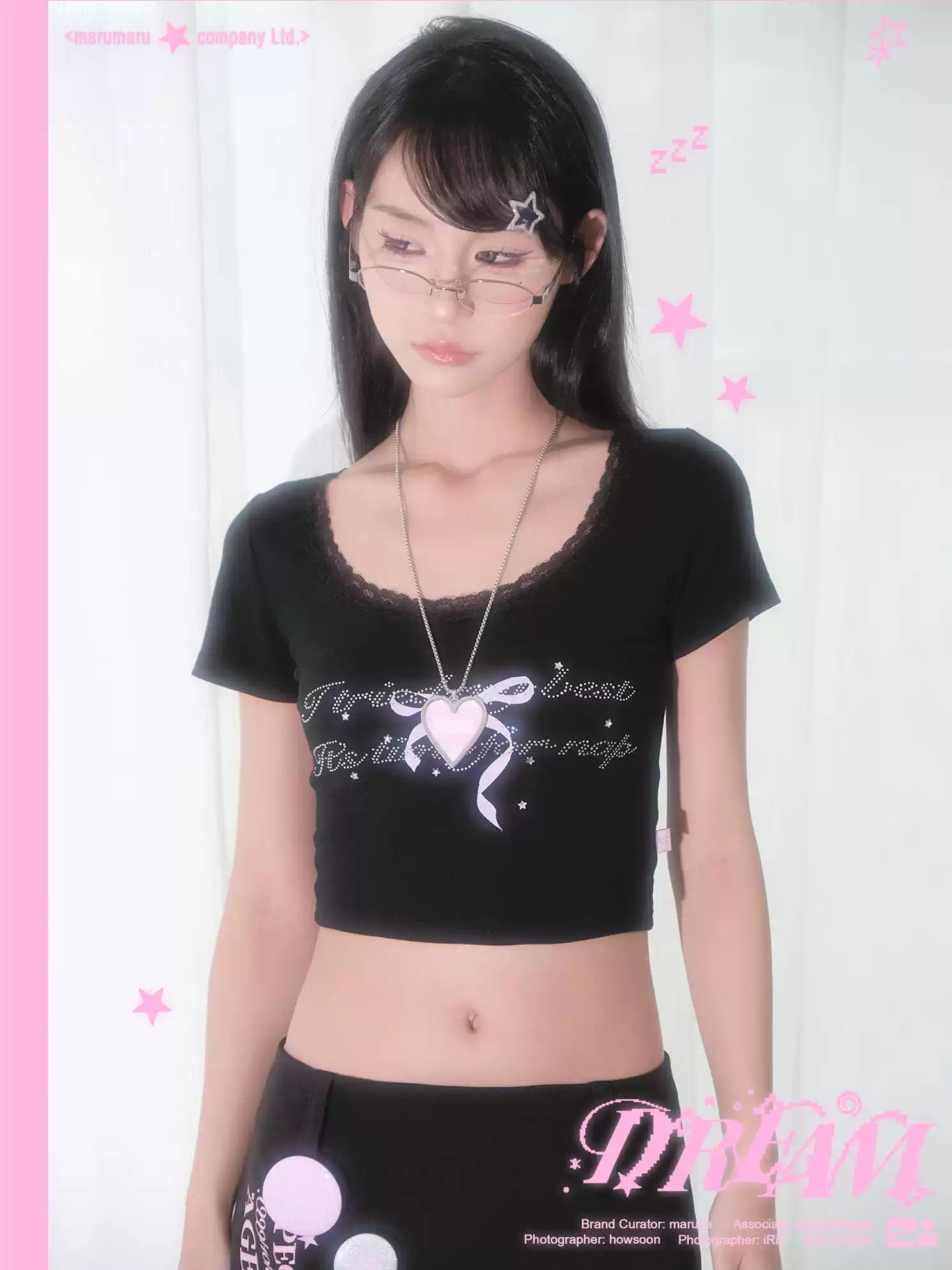 DIAMOND ANGEL LACE CROP TOP