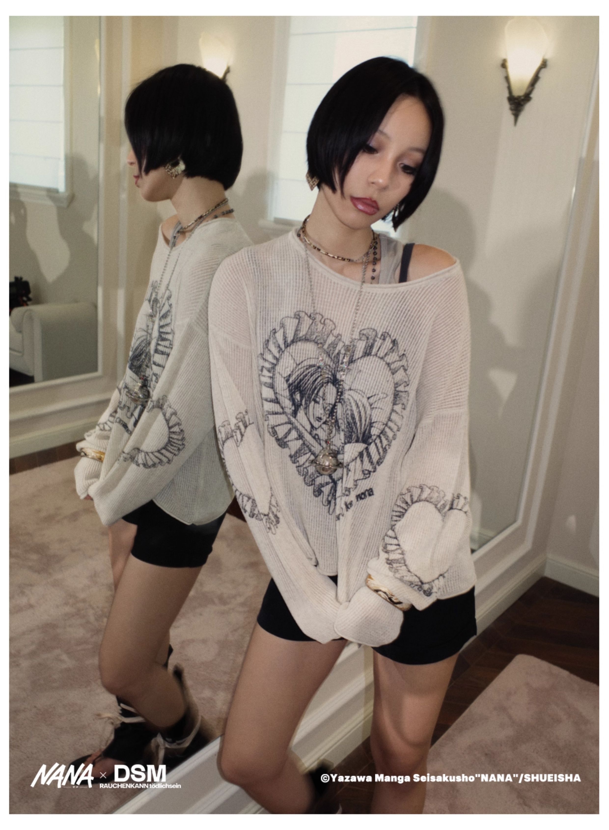 DSM X NANA HACHI HEART SWEATER