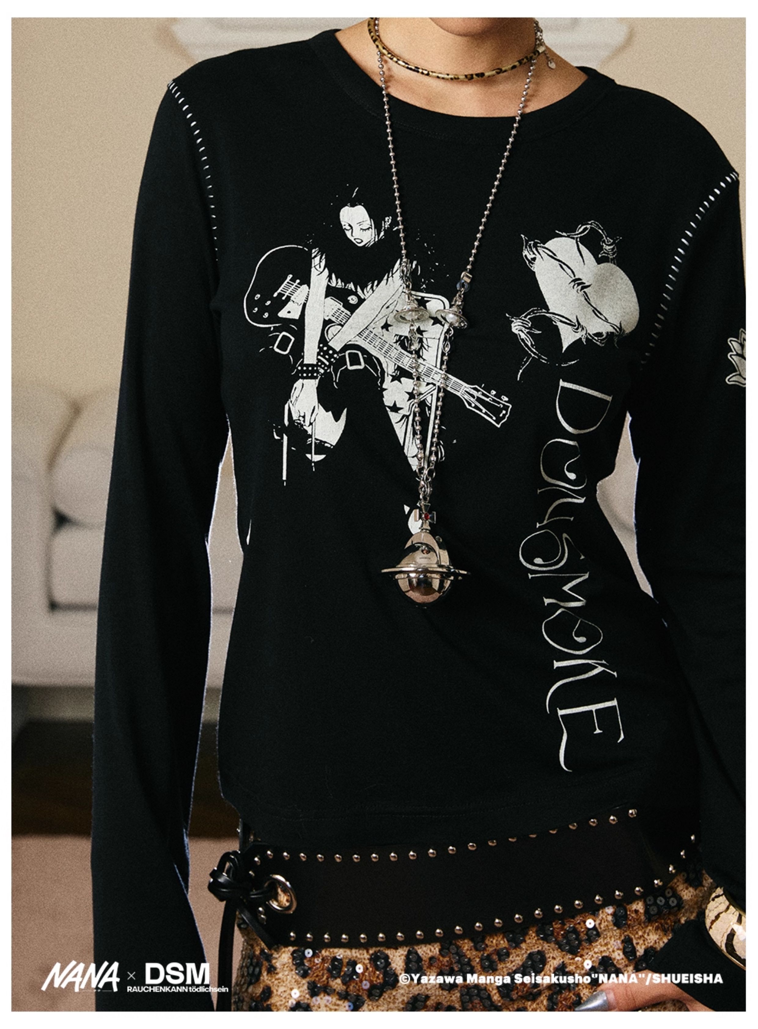 DSM X NANA WHITE STITCH LONGSLEEVE