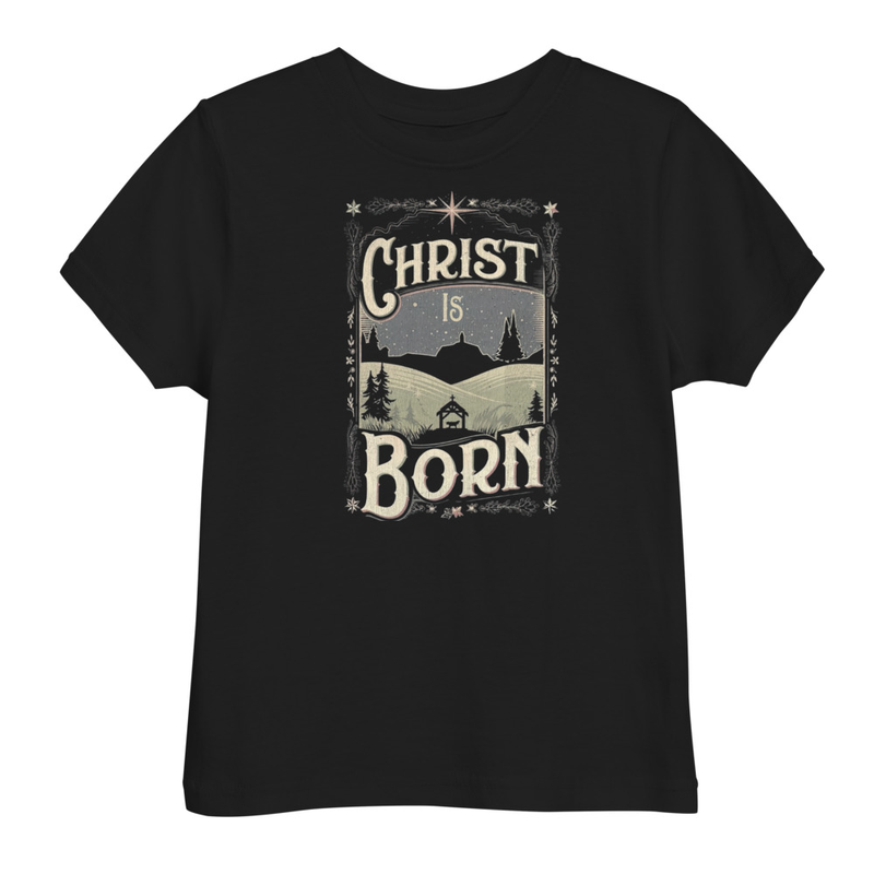Christ is born- Tricouri cu mesaj de craciun, pentru copii mici