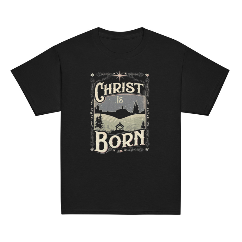 Christ is born- Tricou cu mesaj de craciun, pentru copii mari