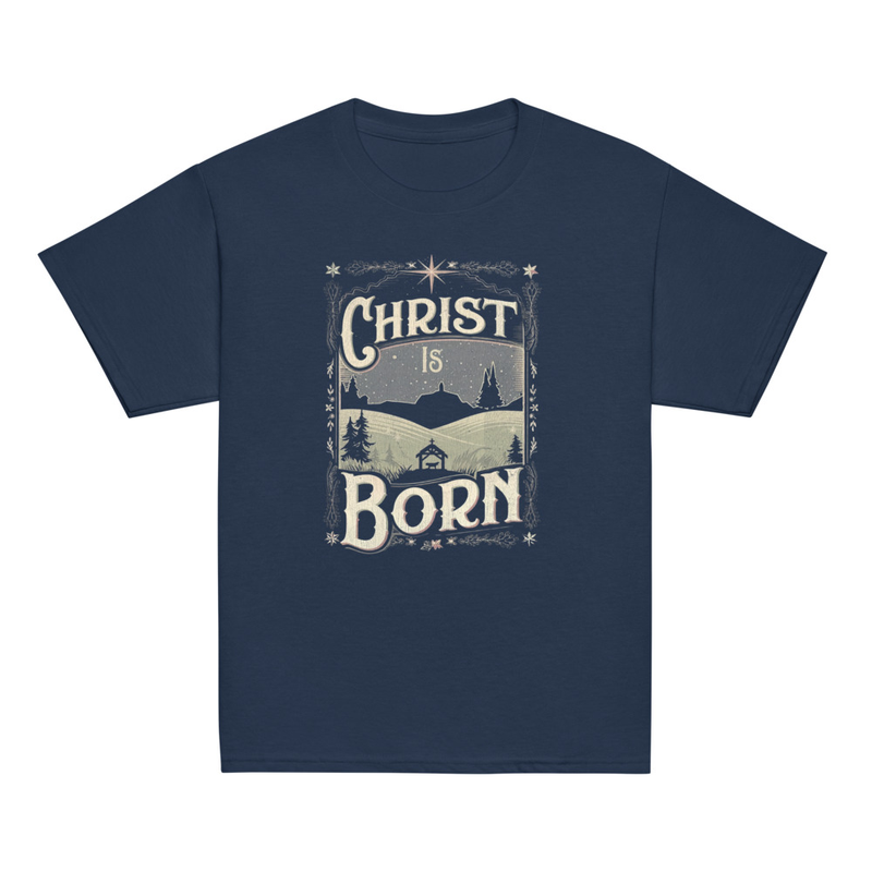 Christ is born- Tricou cu mesaj de craciun, pentru copii mari