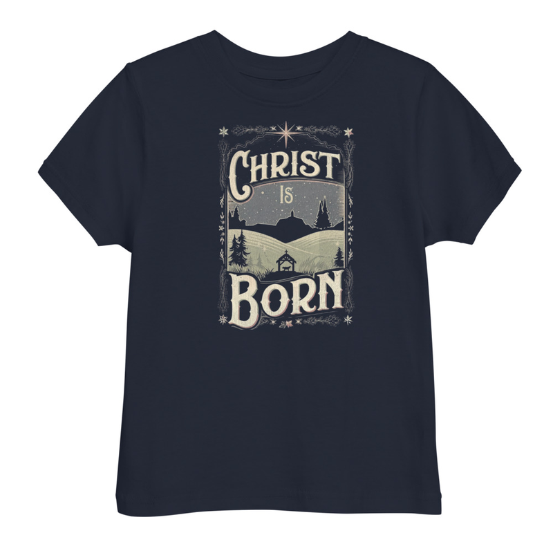 Christ is born- Tricouri cu mesaj de craciun, pentru copii mici