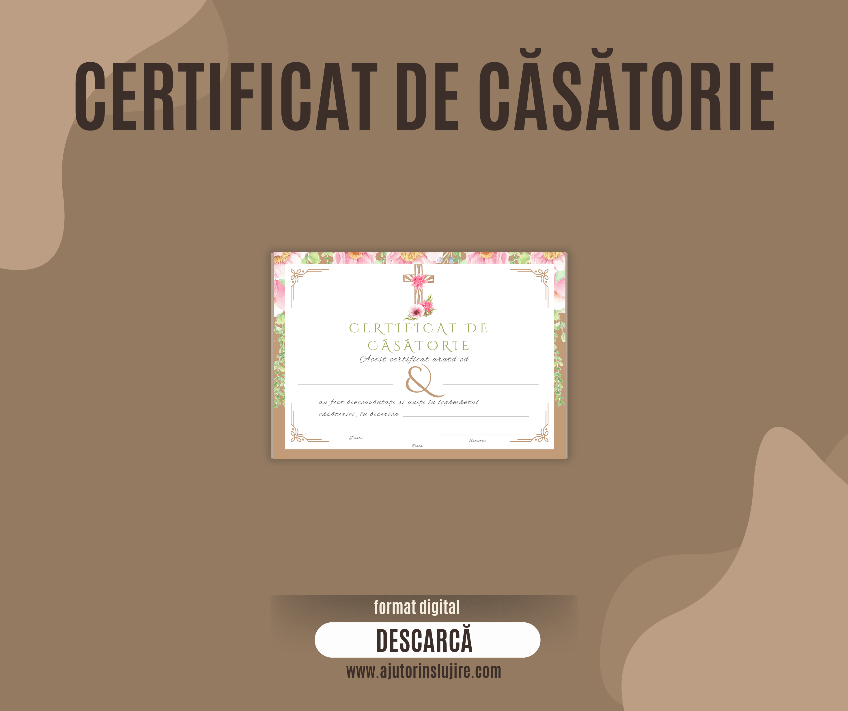 Certificat de căsătorie (format digital)