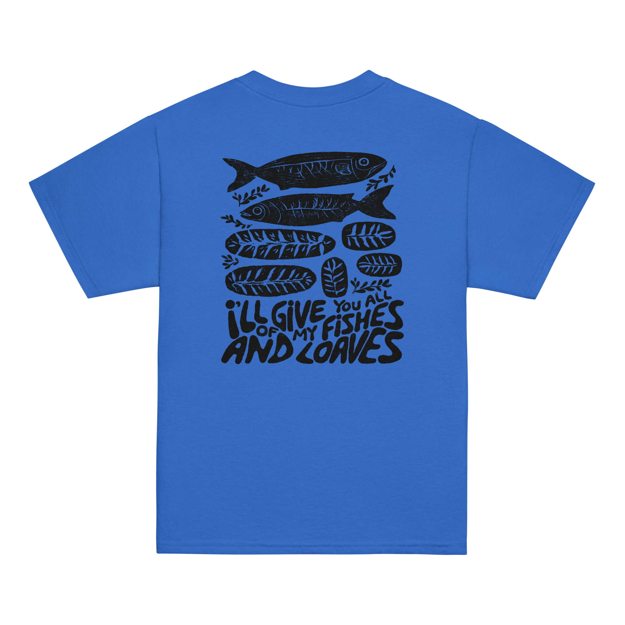 Fishes and loafs- Tricou cu mesaj crestin, pentru copii mari